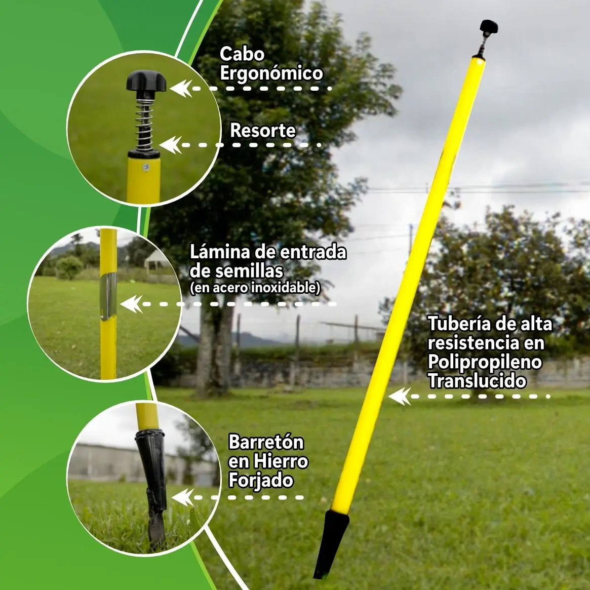 Sembradora de pasto manual