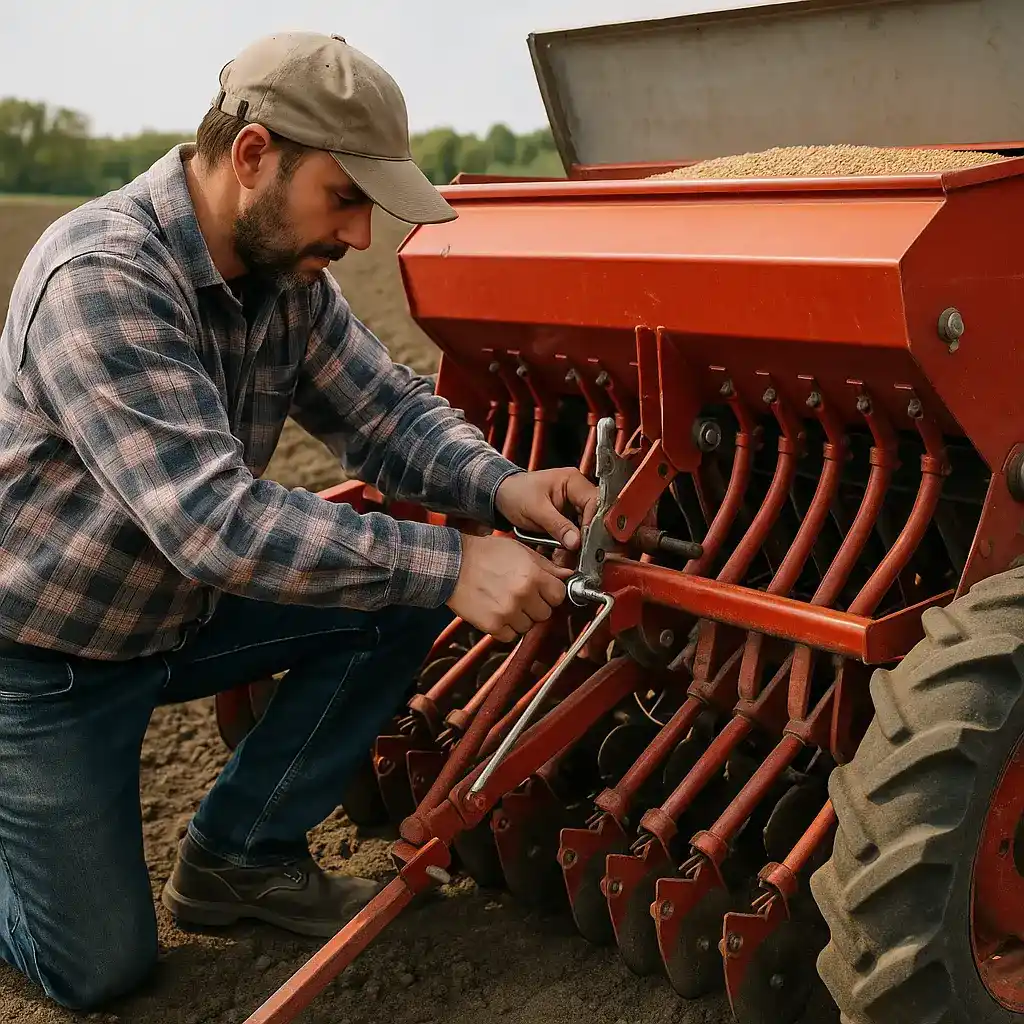 como regular una sembradora de grano fino