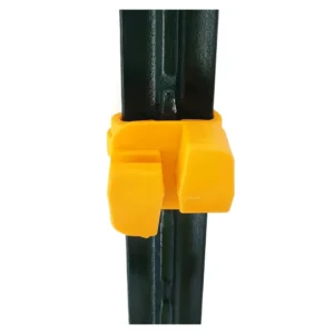 Aislador para Postes de Acero en Cercas