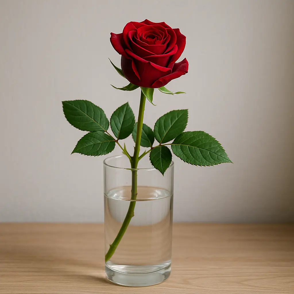 como conservar una rosa cortada