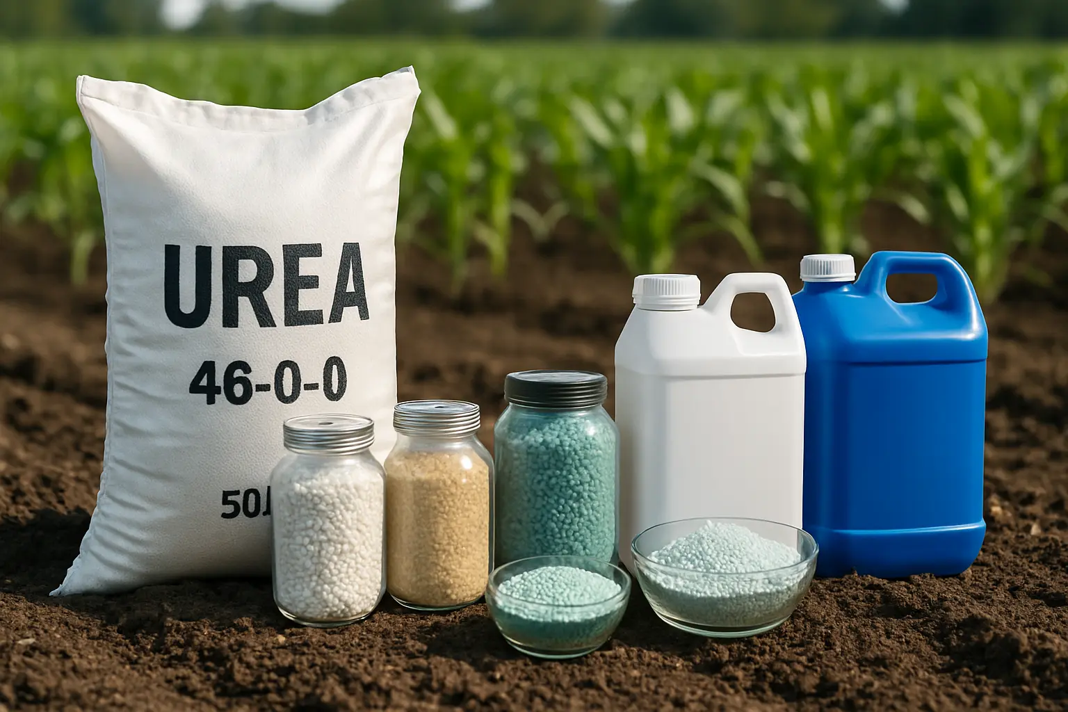 10 tipos de fertilizantes nitrogenados