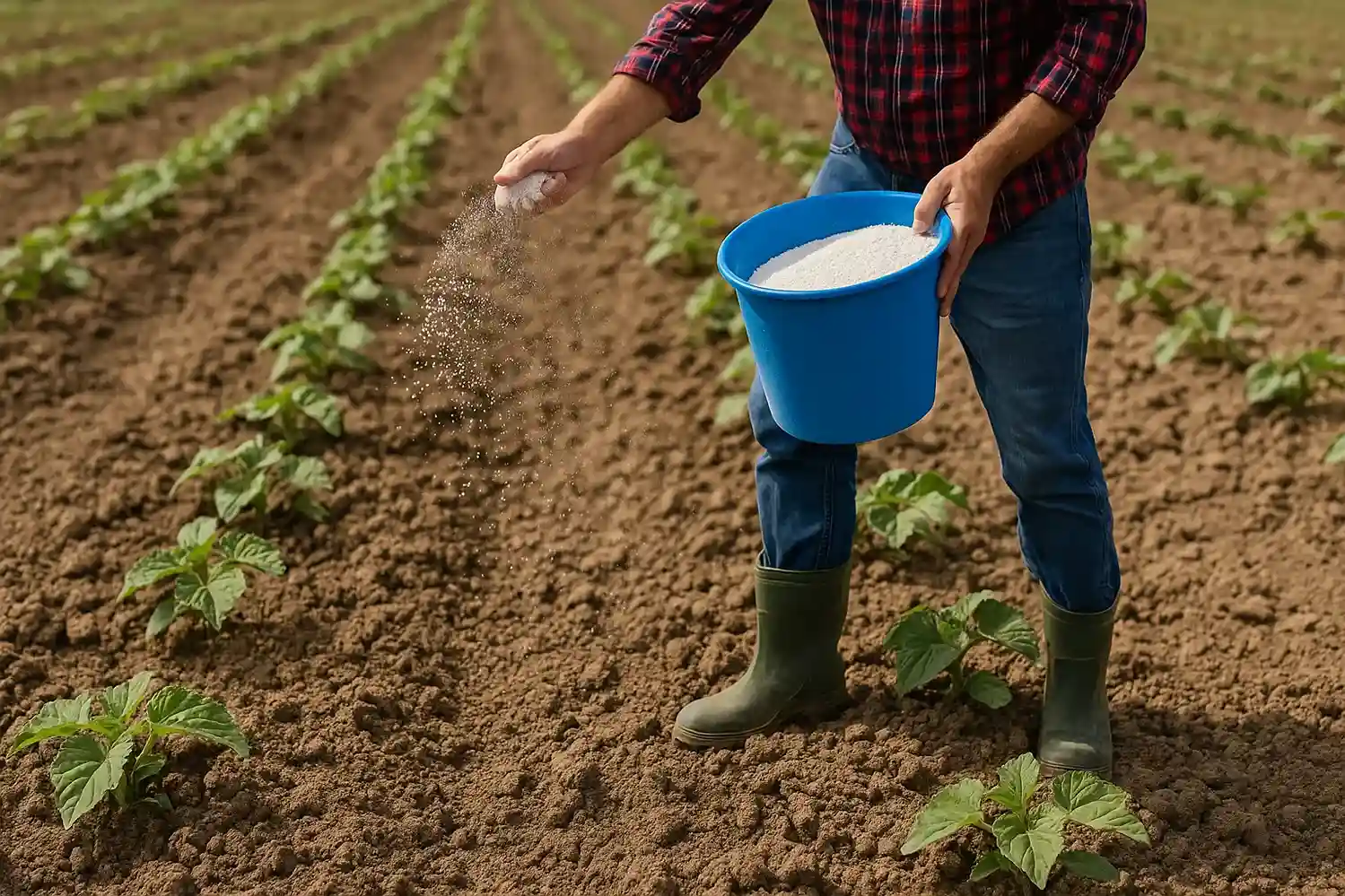 como se aplica el yeso agricola
